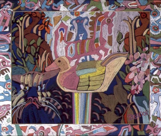 550x466 Sitting Duck - Sitting Duck Painting