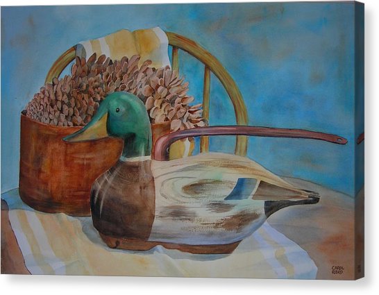 546x425 Sitting Duck Painting By Carol Risko - Sitting Duck Painting