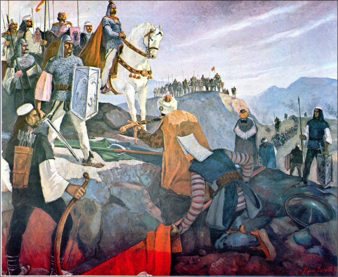 1372x1127 Skanderbeg Ou Le Moyen Histoire Amp Images - Skanderbeg Painting