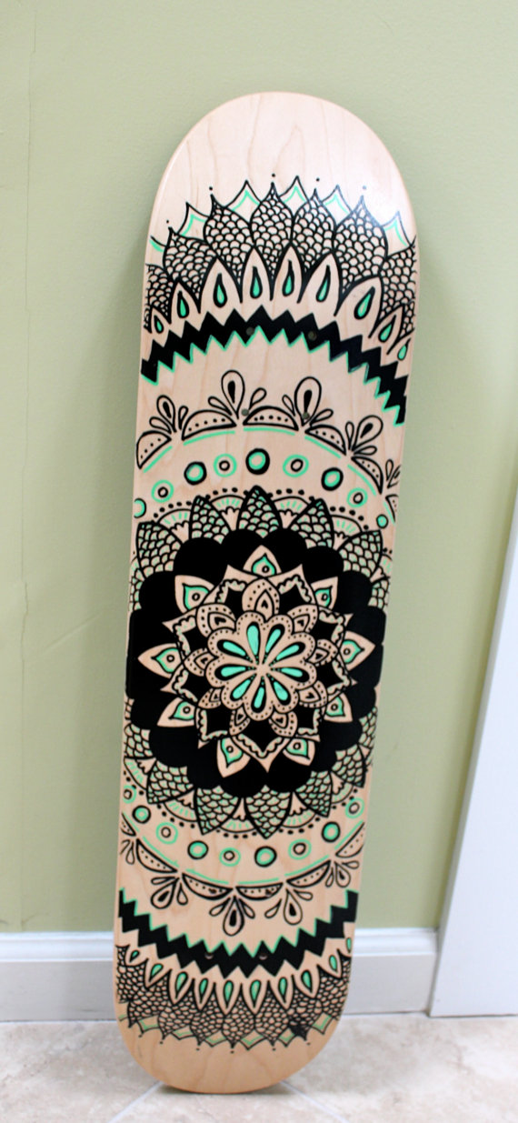 570x1235 Hand Painted Skateboard Blank Skateboard Decks - Skate Painting