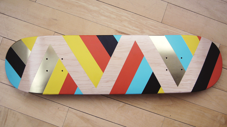 784x440 Skate Deck Paintings Reallybigcool - Skate Painting