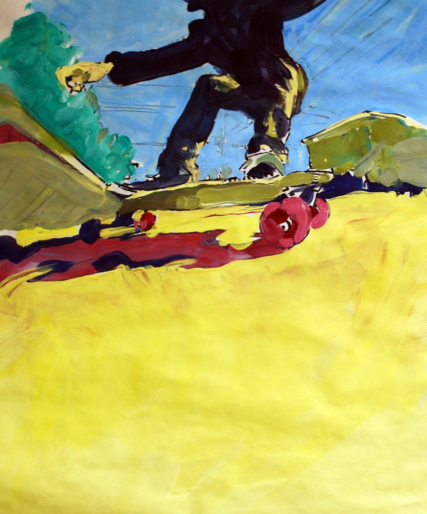 851x1024 Skate Painting Wiley Robertson - Skate Painting