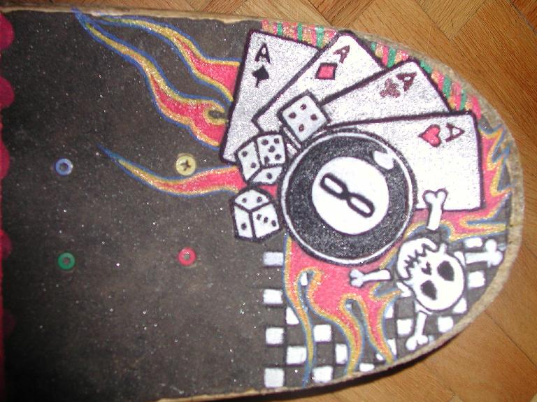 768x575 Skateboard Painting By Kornera - Skate Painting