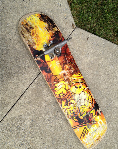400x503 How To Paint A Skateboard Professionally - Skateboard Painting