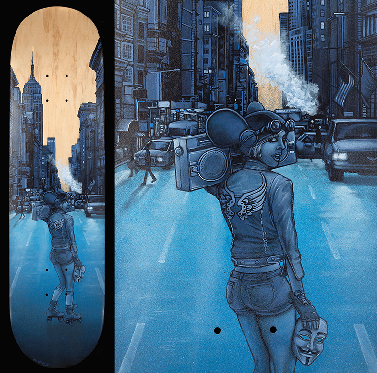 777x768 Tim Ulewicz Illustrator Creative Thinker Designer Artist - Skateboard Painting