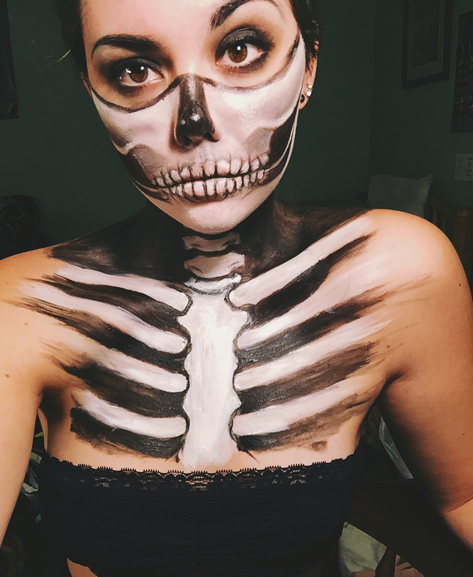 960x1172 Skeleton Face Paint - Skeleton Face Painting