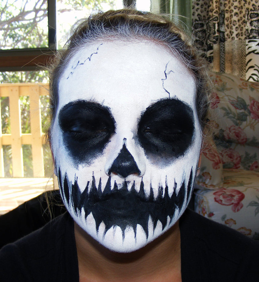 skeleton face paint