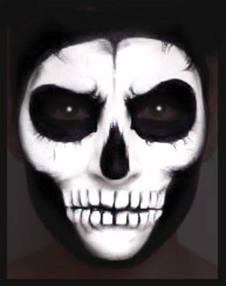 720x910 Skull Face Paint Makeup Tutorial. Nk - Skeleton Head Painting