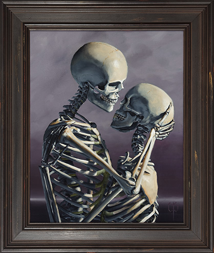 418x495 Chris Peters Vanitas Skeleton Paintings - Skeleton Painting