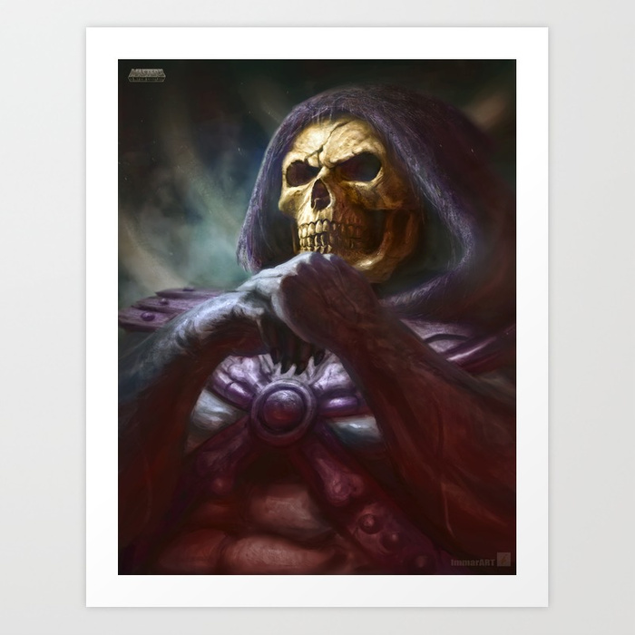 700x700 Skeletor Art Print By Immarart Society6 - Skeletor Painting