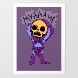 264x264 Skeletor Art Prints Society6 - Skeletor Painting