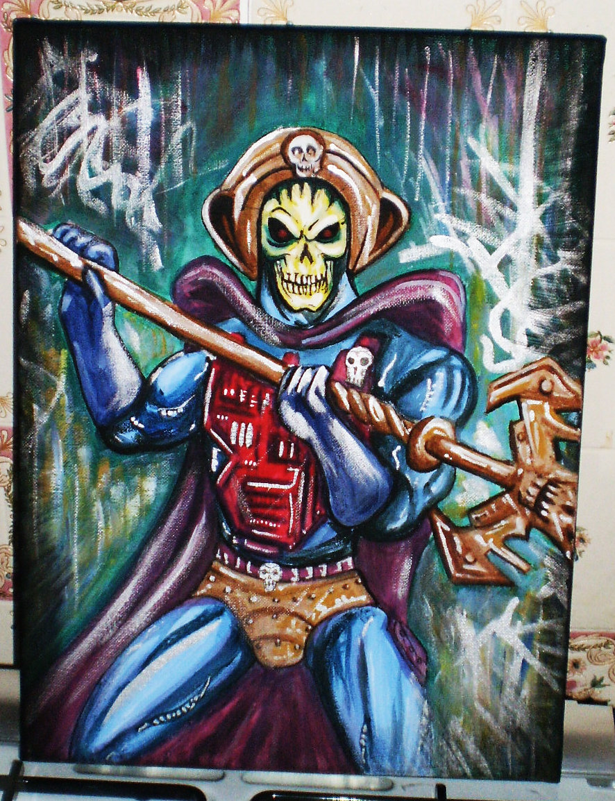 886x1154 Skeletor Painting By The Mattness - Skeletor Painting
