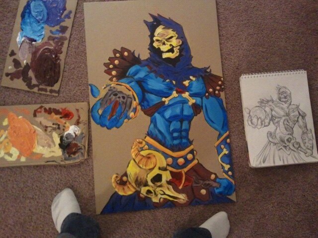 640x480 Skeletor Painting By Unsane Images - Skeletor Painting