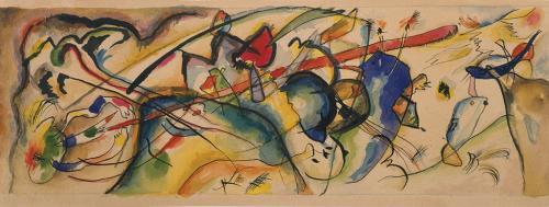 500x189 Kandinsky And The Harmony Of Silence - Sketch For Painting With White Border