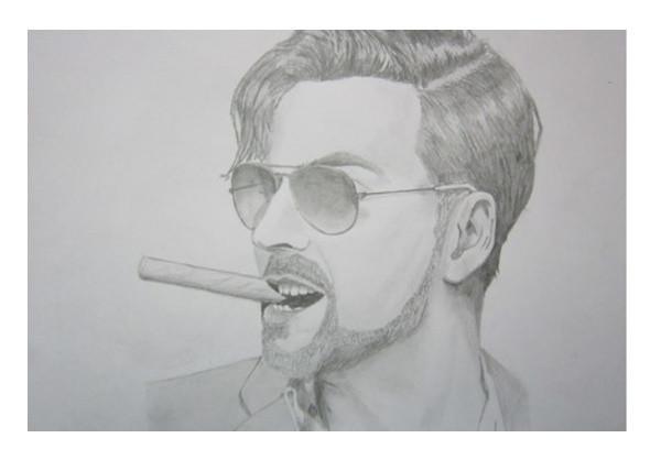 600x418 Akshay Kumar Pencil Sketch Wall Art Artist Art Vishal - Sketch For Painting With White Border