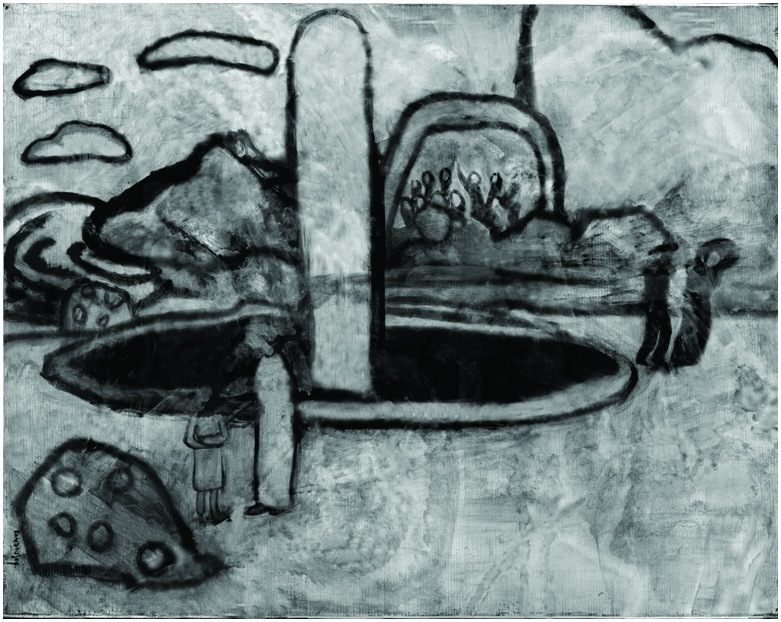 781x622 The History Blog Blog Archive Kandinsky Painted Over His - Sketch For Painting With White Border