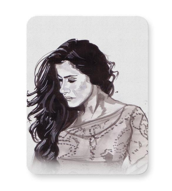 585x650 Buy Mouse Pads Online India Kajol Sketch Painting Mouse Pad - Sketch Painting