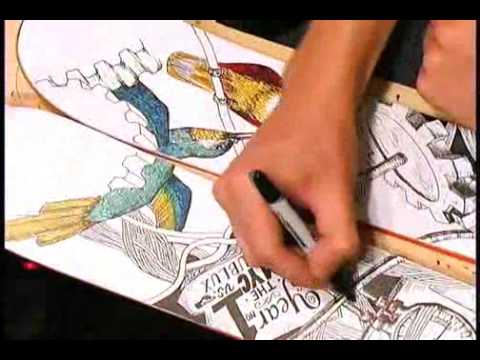 480x360 Sublux Clothing Painting Skis Timelapse - Skis Painting