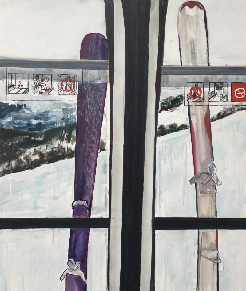 800x949 Buy Skis - Skis Painting