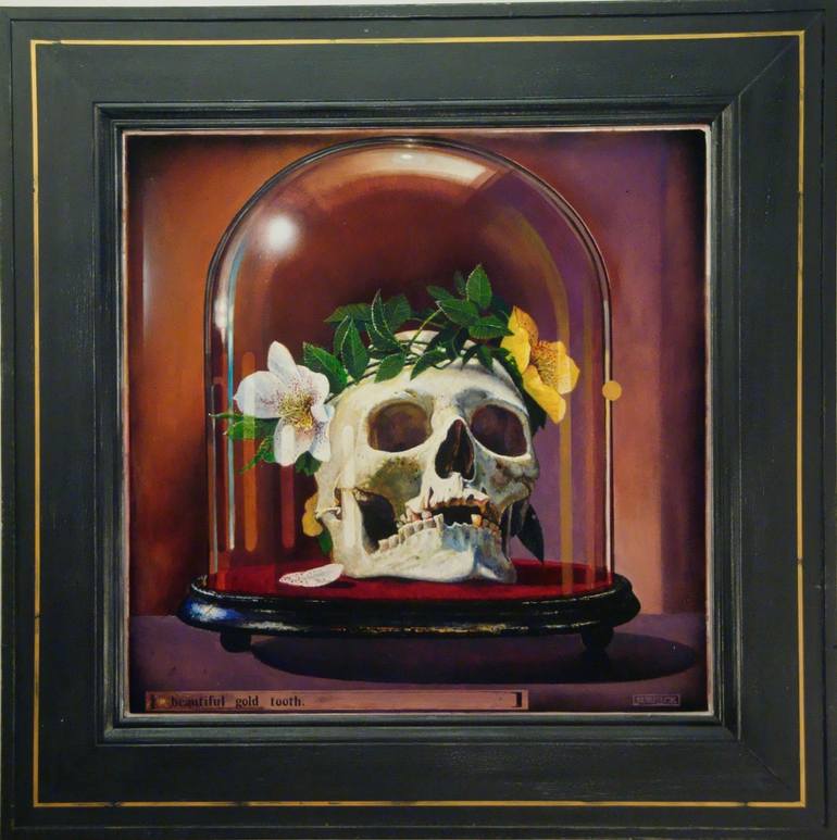 770x773 Saatchi Art Dome - Skull Art Painting