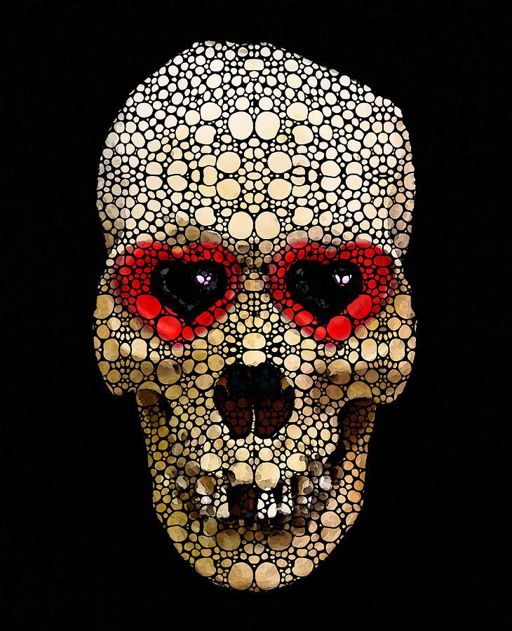 730x900 Skull Art - Skull Art Painting