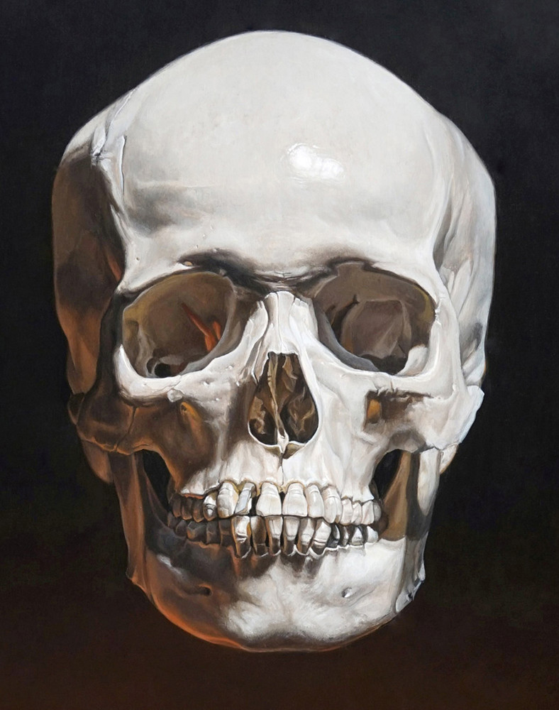 788x1000 Memento Mori Skull Painting Kevin Grass Fine Art - Skull Painting
