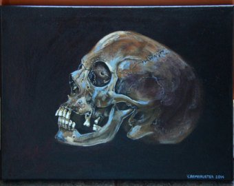 340x270 Skull Painting Etsy - Skull Painting
