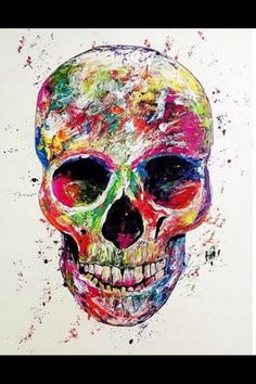 236x354 Skull Painting Random - Skull Painting