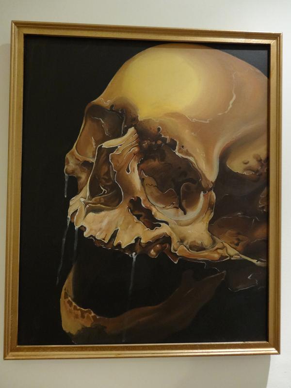 600x800 Skull Painting By Henrik Grysbjerg Tattoonow - Skull Painting Acrylic