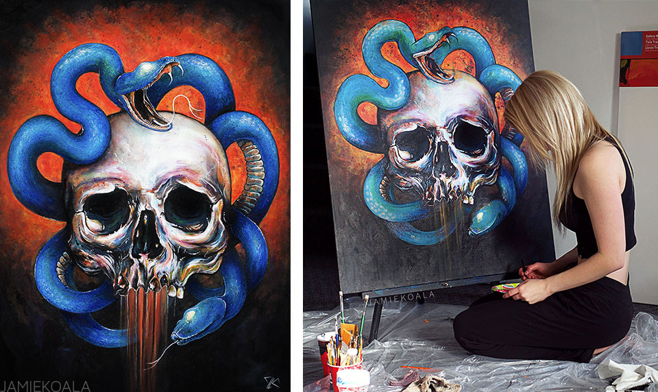960x572 Skull Painting Series - Skull Painting Acrylic
