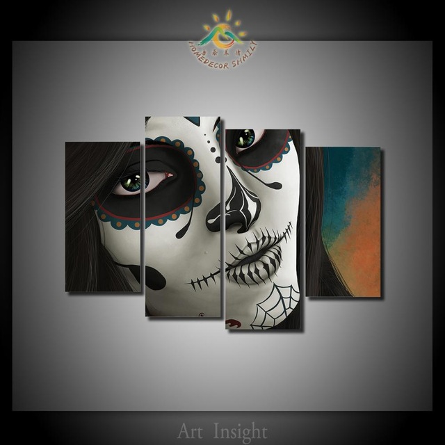 Skull Painting On Canvas at PaintingValley.com | Explore collection of ...