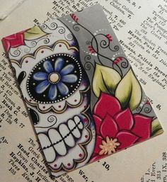 236x257 Sugar Skull On Canvas Day Of The Dead Craft Idea One Step Further - Skull Painting On Canvas