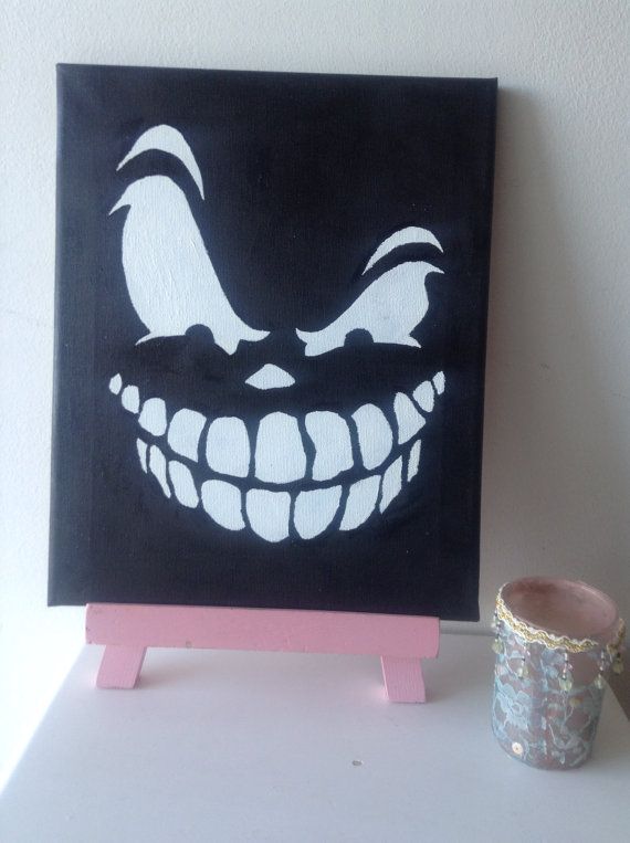 570x763 Canvas, Acrylic, Painting, Skull, Original Painting, Gothic - Skull Painting On Canvas