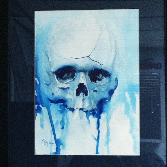 576x576 Watercolor Skull - Skull Watercolor Painting