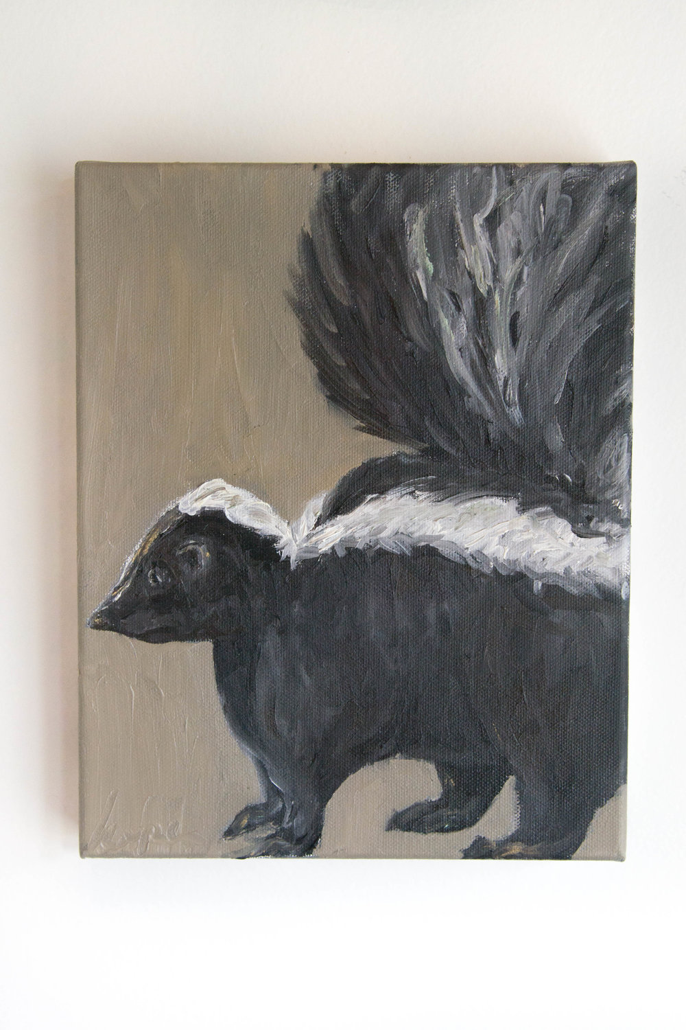 1000x1500 Skunk Oil Painting Hope + Mary - Skunk Painting