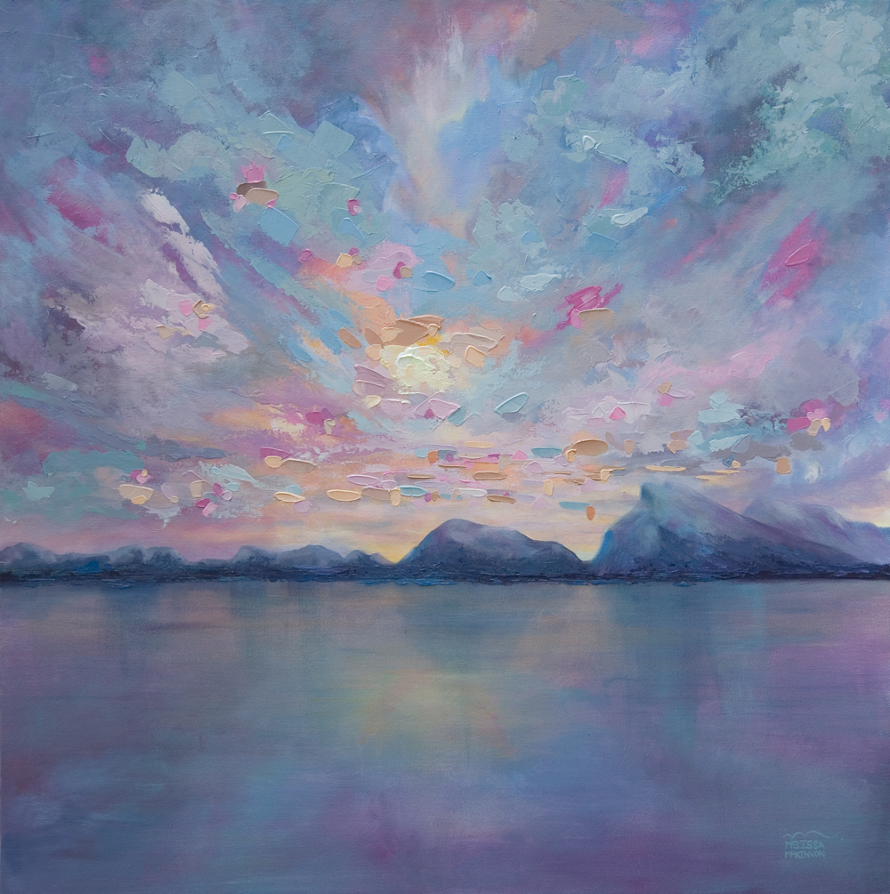 1000x1005 Rundle Original Acrylic Landscape Painting On Canvas By - Sky Canvas Painting