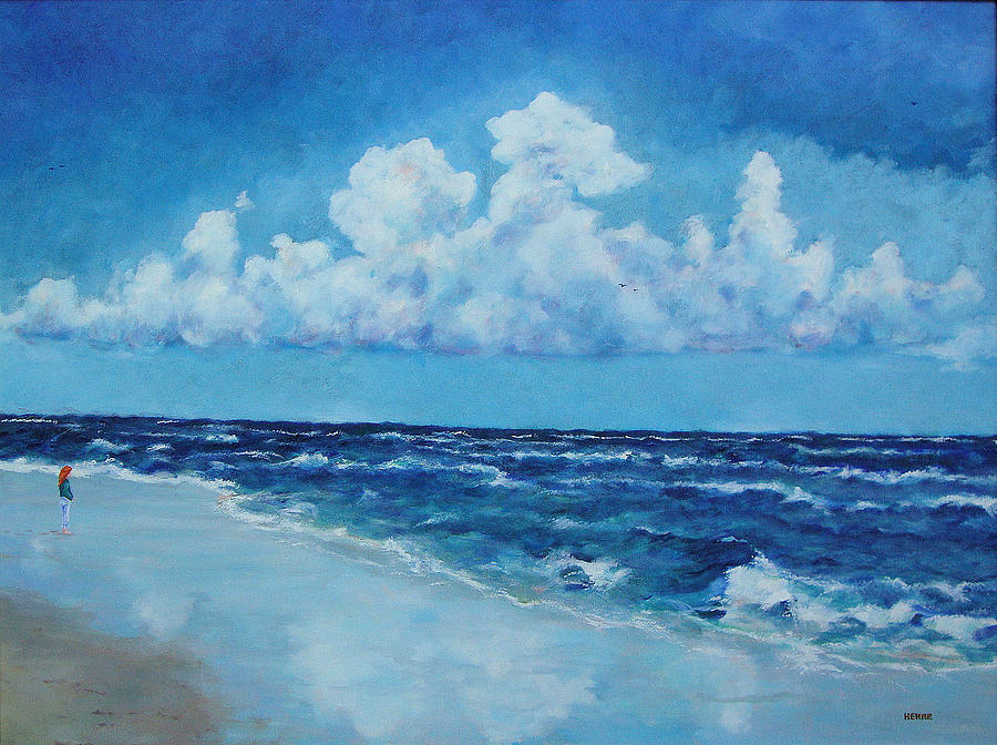 900x672 Sea And Sky Painting By Robert Henne - Sky Painting
