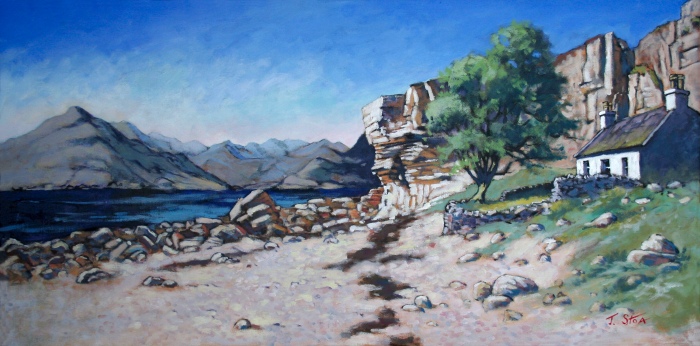 700x346 Original Art Has Landscape Paintings Isle Of Skye Dundee Alyth - Skye Painting