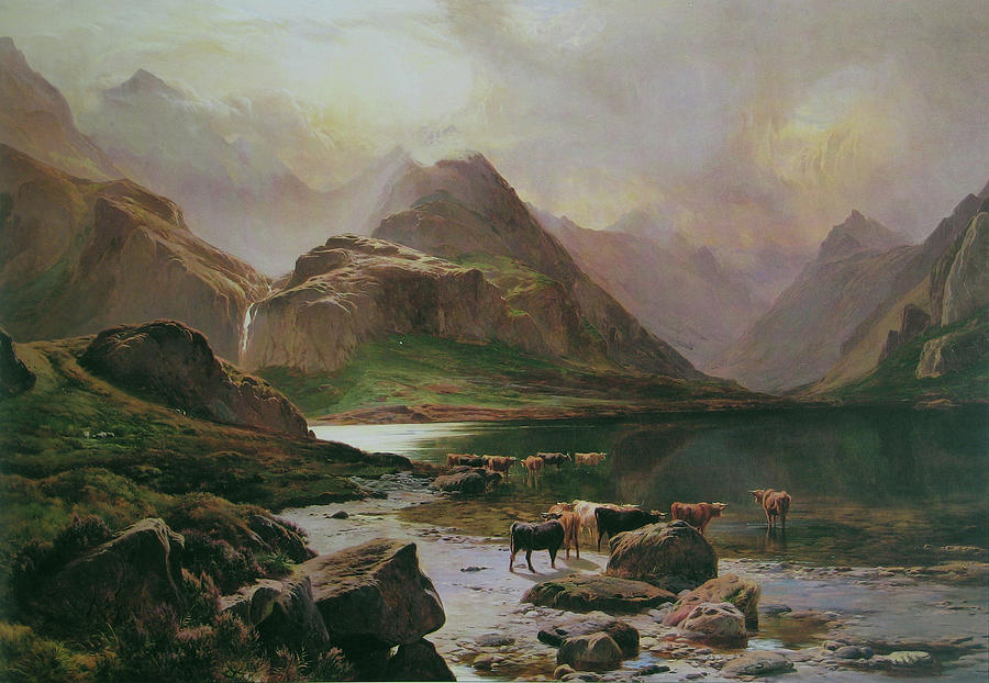 900x622 Sidney Richard Percy Loch Coruisk Painting By Motionage Designs - Skye Painting