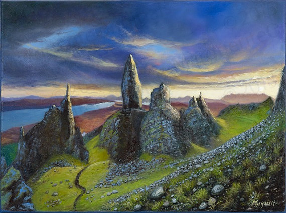 570x425 The Old Man Storr Painting Original Oil Painting Isle - Skye Painting