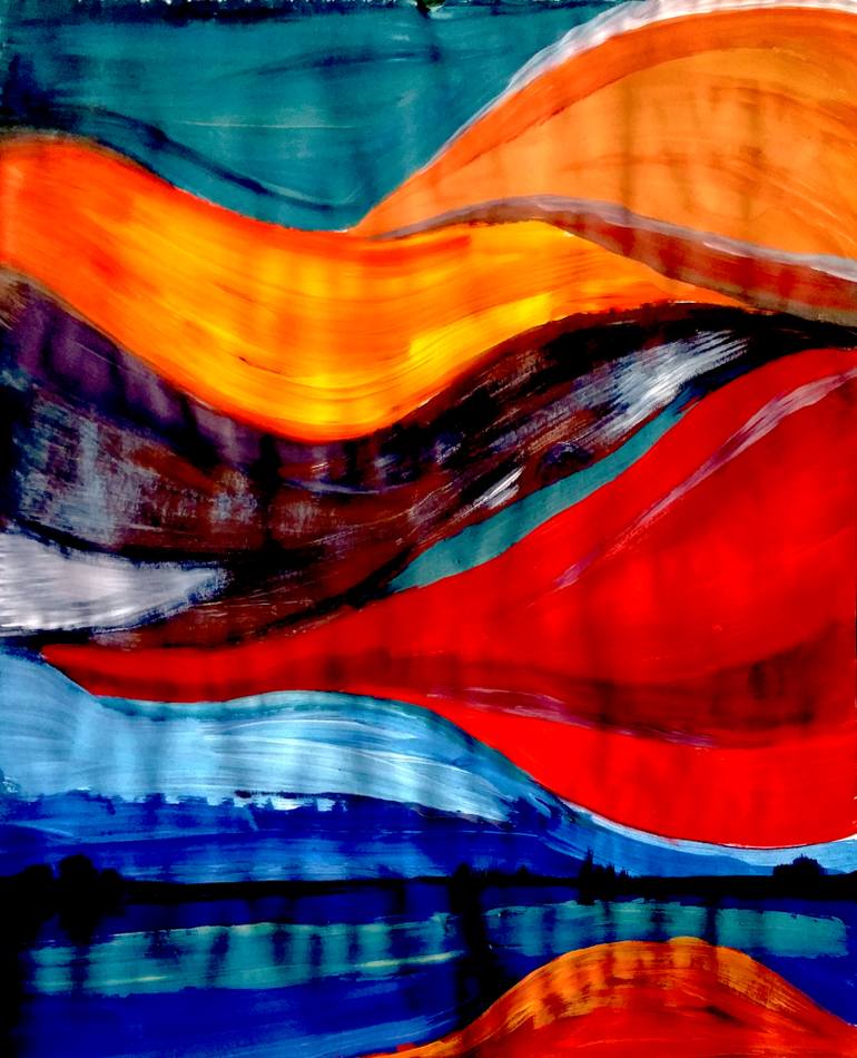 770x950 Saatchi Art Skyfall Painting By Audrey Chenko - Skyfall Painting