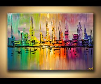 334x279 Skyline Featured Paintings - Skyfall Painting