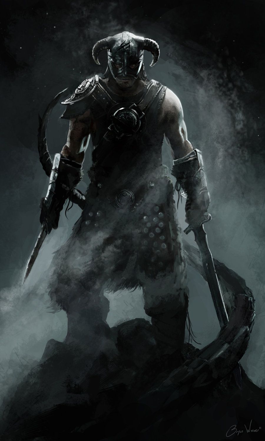 900x1494 Skyrim Painting By Beast - Skyrim Painting