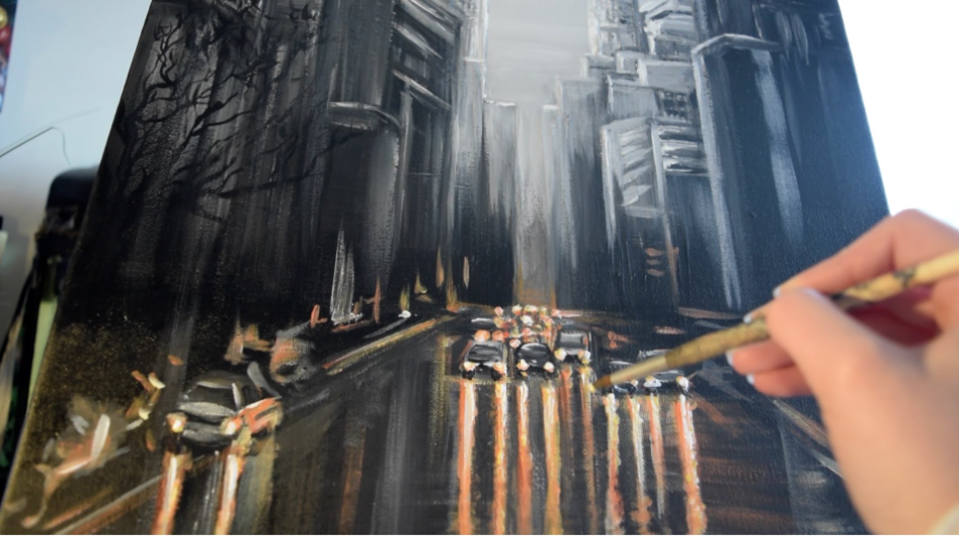 1894x1058 New York - Skyscraper Painting