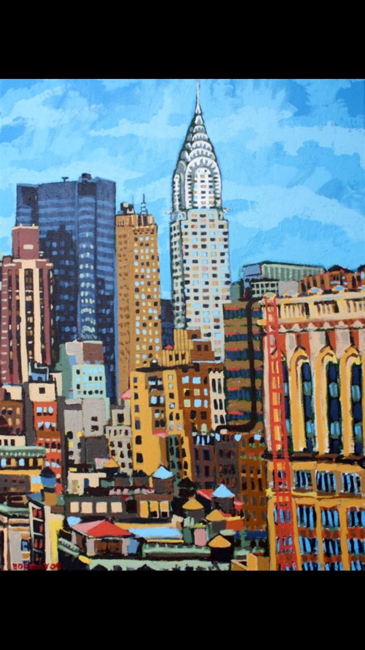750x1334 Skyscraper Art Class - Skyscraper Painting