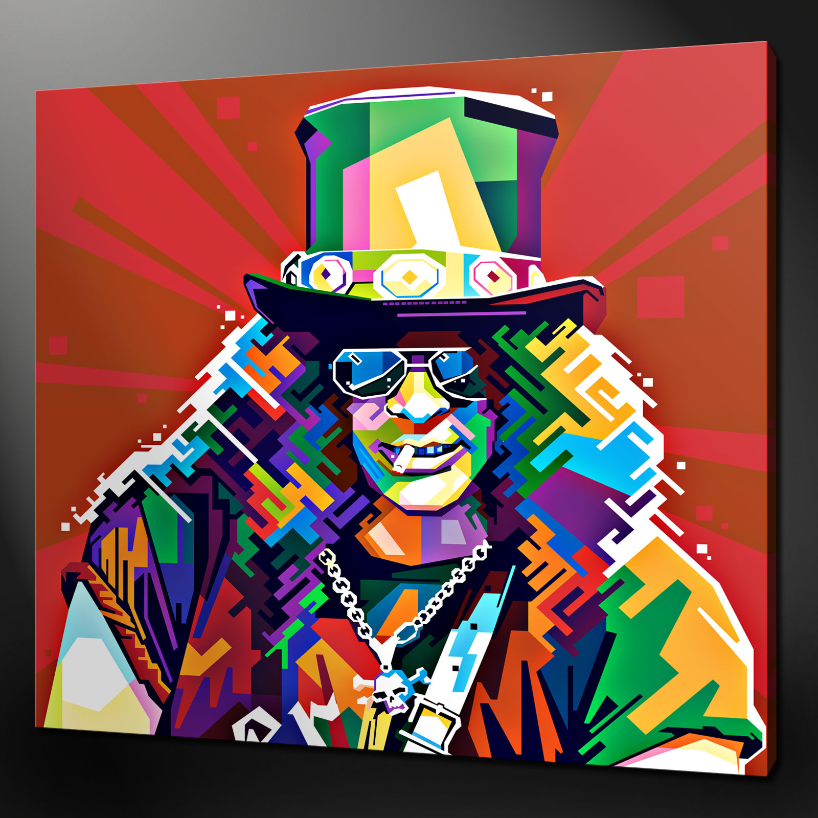 1600x1600 Canvas Print Pictures - Slash Painting