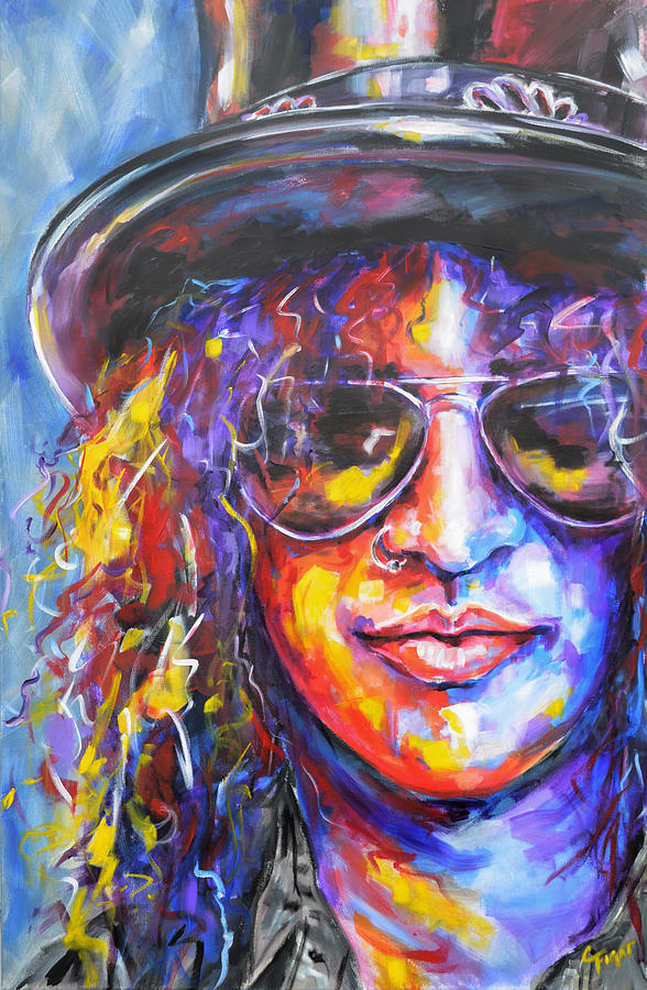 588x900 Slash Painting By Chris Figat - Slash Painting