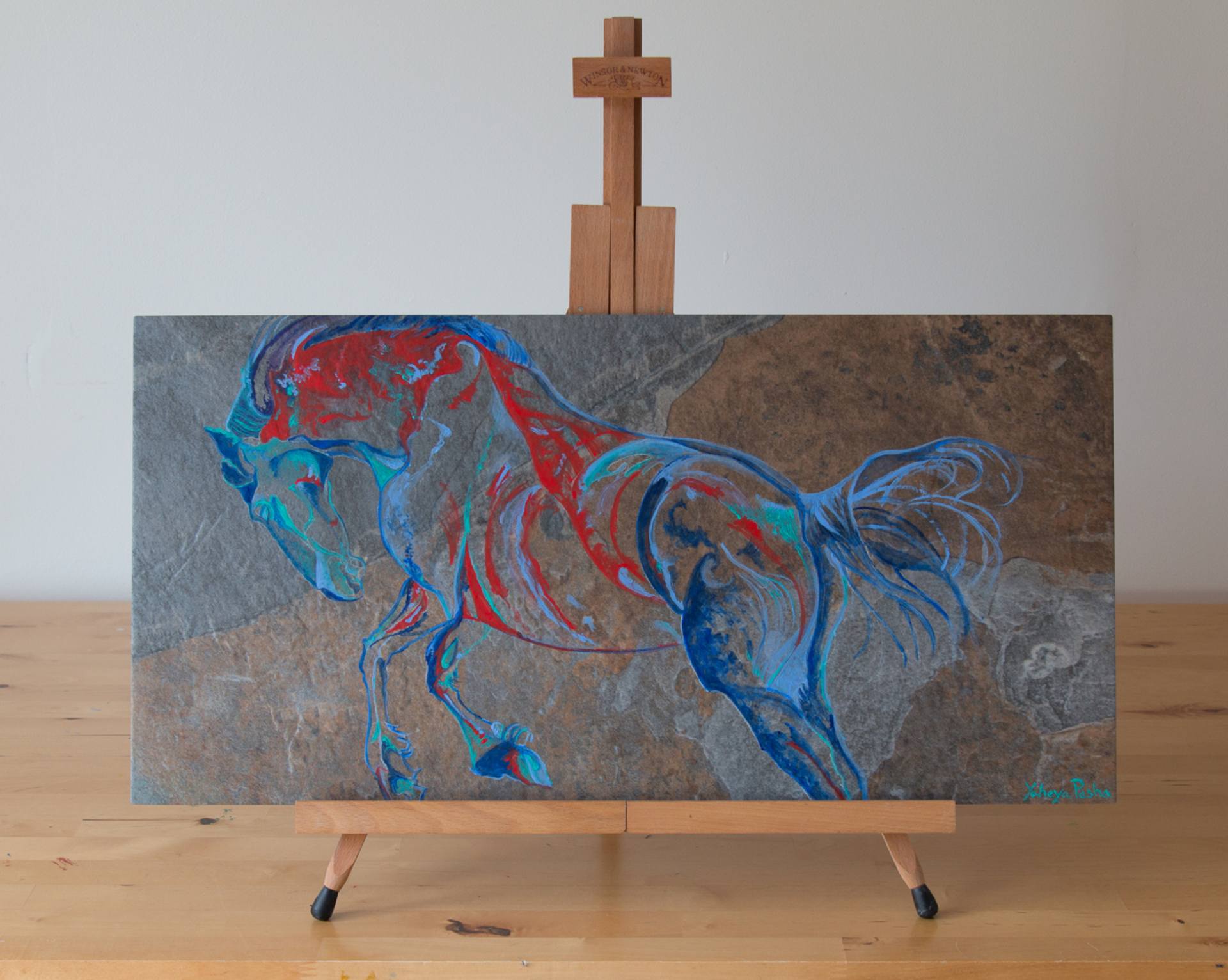 1920x1532 Saatchi Art Maddison On Slate Painting By Yaheya Pasha - Slate Painting