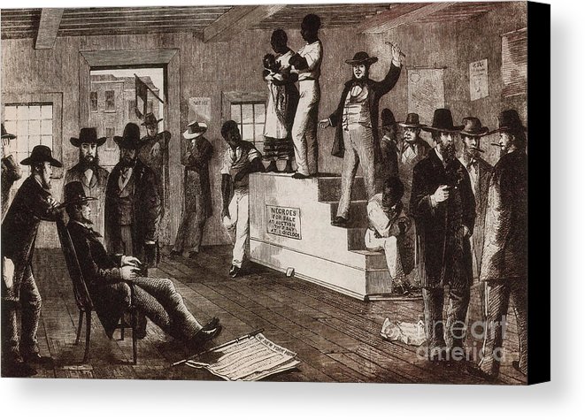 661x475 Slave Auction In Virginia Canvas Print Canvas Art By Photo - Slave Auction Painting