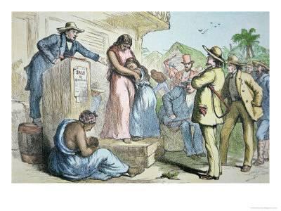 400x300 Slave Auction In The Deep South, C.1850 Giclee Print By - Slave Auction Painting